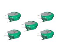 vhbw 5X NiMH Pile Bouton de Remplacement pourment 3 épingles Type V80H 80mAh 1,2V Convient pour Les Batteries de modélisme etc.