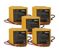 vhbw 5x Pile compatible avec Allen Bradley 1766-L32xxx, 1747-L552 SLC 5/05, 1747-L553 SLC 5/05 système de contrôle (3000mAh, 6V, Li-MnO2)