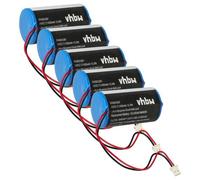 vhbw 5x Pile compatible avec Visonic MC-S730, MC-S730AC, MC-S710, MC-S720 système d'alarme (14500mAh, 3,6V, Li-SOCl2)