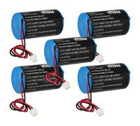 vhbw 5x Pile compatible avec Visonic MCS-730, MCS-710, MCS-720 système d'alarme, sirène extérieure radio (19000mAh, 3,6V, Li-MnO2)