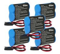 vhbw 5x Pile remplacement pour GE / Fanuc BR-AGCF2W pour PLC Contrôleur Logique Programmable (2200mAh, 6V, Li-MnO2)