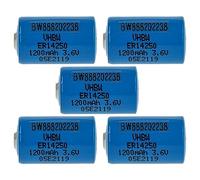 vhbw 5X Piles au Lithium ER14250 Remplacement pour TL-2151, TL-5101, TL2151, TL5101, TL5112 - Piles spéciales (1200mAh, 3,6V, Li-SOCl2)
