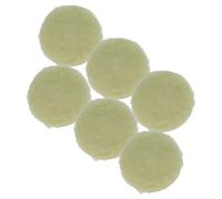 vhbw 6X Eponge de Polissage Compatible avec Bosch PEX 400 AE | ponceuses excentriques, à vibration - 12,5cm beige