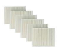 vhbw 6x Filtre à air M5 remplacement pour Lunos 040109, 040 109 pour ventilateur, aération, ventilation - blanc