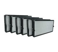 vhbw 6x Filtre à charbon actif compatible avec Kärcher AF 50 purificateur d'air - Filtre à air H13 noir
