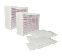 vhbw 6x Filtre compatible avec Vallox ValloPlus 270 SC humidificateur d'air, purificateur d'air - filtre particules fines, filtre à grosse poussière