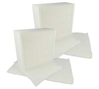 vhbw 6x Filtre compatible avec Vallox ValloPlus 350 MV unité de ventilation - filtre particules fines, filtre à grosse poussière