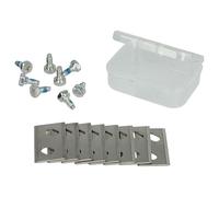 vhbw 8x Lames remplacement pour Arnold 1111-M6-1008 pour tondeuse - Lames de rechange, argenté, acier chrome-carbone