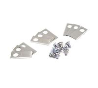 vhbw 9x Lames compatible avec Worx Landroid L1500i WG798E tondeuse - Lames de rechange, argenté, acier inoxydable