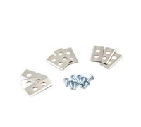 vhbw 9x Lames compatible avec Worx Landroid M WR142E, M WR143E, M WR153E tondeuse - Lames de rechange, argenté, acier