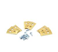 vhbw 9x Lames compatible avec Worx Landroid M500 WG754E, M800 WG790E.1 tondeuse - Lames de rechange, or, acier (revêtement en titane)