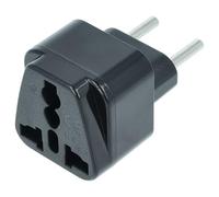 vhbw Adaptateur Voyage pour Prise (connecteur Euro vers Prise UK/USA/Chine-etc.) - Noir, 250 V / 16 A