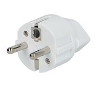 vhbw Adaptateur Voyage pour Prise Type J | SN 441011 (connecteur euro vers prise suisse / CH) - blanc, max. 250 V / 2500 W
