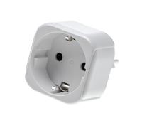 vhbw Adaptateur voyage pour prise type J, SN 441011 (connecteur suisse vers prise euro) - blanc, max. 250 V / 2500 W