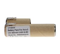 vhbw Batterie compatible avec Gardena sécateur de jardin Accu3, tondeuse à gazon Accu3, cisaille à gazon Accu3 (2600mAh, 3,6V, NiMH)