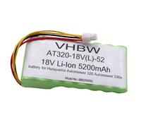 vhbw Batterie compatible avec Husqvarna Automower 320, 330X, 420, 430, 430X, 440, 450X, 520, 550 robot tondeuse (5200mAh, 18V, Li-ion)