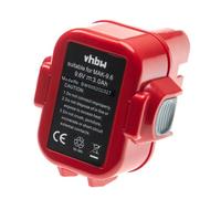 vhbw Batterie remplacement pour Makita 193156-7, 193977-7, 638344-4-2, 9120, 9122, 9133, 9135A, ML9120 pour outil électrique (3000mAh NiMH 9,6V)