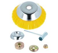 vhbw Brosse à désherber en nylon compatible avec NAC CG430N, CG430B outil de jardin, débroussailleuse - kit d'accessoires