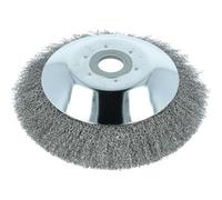 vhbw Brosse à désherber universelle en métal doux pour outil de jardin, débroussailleuse avec raccord jusqu'à 25,4 mm - Ø 20 cm