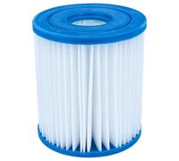 vhbw Cartouche filtrante Compatible avec Intex 28602, Easy Pool, 28601EG | pour Frame Pool piscine pompe de filtration, filtre à eau blanc / bleu