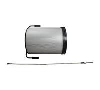 vhbw Cartouche filtrante poussières fines compatible avec Holzmann ABS3880, ABS2480, ABS3000SE aspirateur à copeaux - Avec brosse de nettoyage