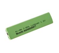 vhbw Cellules de batterie compatible avec Panasonic SJ- MR200, MR220, MR230 baladeur, Minidisc (1100mAh, 1,2V, NiMH), bouton Top, 7/5F6
