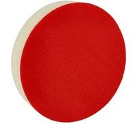 vhbw Eponge de polissage remplacement pour Bosch 3165140014854 pour ponceuses excentriques et à vibration - 13 cm diam. de travail, blanc / rouge G