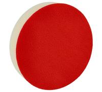 vhbw Eponge de polissage standard pour ponceuses excentriques et à vibration - 13 cm diam. de travail, blanc / rouge G