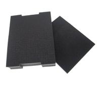 vhbw Insert en mousse avec plaque de fond remplacement pour Sortimo 6000003673 pour caisse à outils - mousse personnalisable, noir