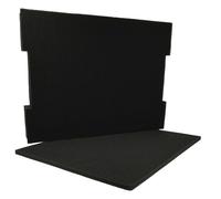 vhbw Insert en mousse compatible avec Bosch L-Boxx 102 coffre à outils | mousse pré-perforée, noir