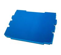 vhbw Insert en mousse compatible avec Makita MakPac 1, 2 caisse à outils - mousse rigide, noir-bleu, 30mm
