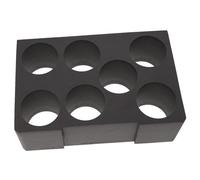 vhbw Insert pour cartouches de mousse compatible avec Bosch Sortimo L-Boxx 374 coffre de transport - Garniture pour 7 cartouches, noir