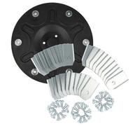 vhbw Kit d'accessoires de 31 pièces compatible avec Segway Navimow i108E tondeuse à gazon - 1x disque porte-lame, 30x lame + vis, noir / argenté