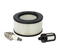 vhbw Kit de filtres à air, à carburant, bougie d'allumage remplacement pour NGK BPMR7A (4626) pour scie à moteur, à chaîne, tronçonneuse