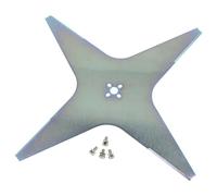 vhbw Lame (4 étoile) remplacement pour Zucchetti CS_D0112_02, 122104112/0, CS_D0112_01 pour tondeuse - Lame de rechange, gris, acier
