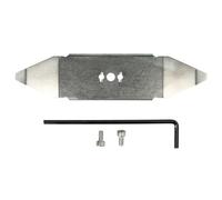vhbw Lame compatible avec Wolf-GARDEN 22AXGA-D650, 22AXGA-A650 tondeuse - Lame de rechange, argenté, acier inoxydable