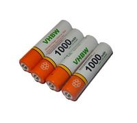 vhbw Lot 4 piles rechargeables AAA, HR03 1000mAh compatible avec Siemens Gigaset C100, C150, C2, C200, C250, C38H, C320, C325, C475, A420A, A420A Duo