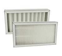 vhbw Lot de filtres compatible avec Pluggit Avent P190 appareil de ventilation - Filtre à air G4 / F7 (2 pcs), Blanc