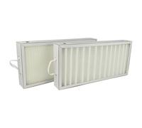 vhbw Lot de filtres compatible avec Pluggit Avent P300N, AP300, P300 appareil de ventilation - Filtre à air G4 / F7 (2 pcs), Blanc