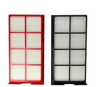 vhbw Lot de filtres Compatible avec Zehnder ComfoAir 225, 200 Appareil de Ventilation - Filtre à air G4 / F7 (2 pcs), Blanc/Rouge/Noir