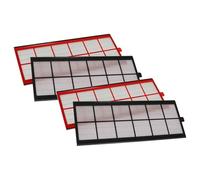 vhbw Lot de filtres compatible avec Zehnder ComfoD 300, 350, 450 appareil de ventilation - Filtre à air G4 / F7 (4 pcs), Blanc/Rouge/Noir