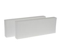 vhbw Lot de filtres compatible avec Zehnder Paul Novus 300, 450 appareil de ventilation - Filtre à air G4 / F7 (2 pcs), Blanc
