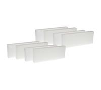 vhbw Lot de filtres compatible avec Zehnder Paul Novus 300, 450 appareil de ventilation - Filtre à air G4 / F7 (8 pcs), Blanc