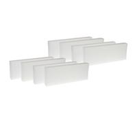 vhbw Lot de filtres compatible avec Zehnder Paul Novus 300, 450 appareil de ventilation - Filtre à air G4 / F7 (8 pcs), Blanc