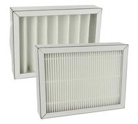vhbw Lot de filtres remplacement pour Pluggit APFG4F7-180 pour appareil de ventilation - Filtre à air G4 / F7 (2 pcs), Blanc