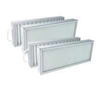 vhbw Lot de filtres remplacement pour Pluggit APFG4F7-310-1 pour appareil de ventilation - Filtre à air G4 / F7 (4 pcs), Blanc