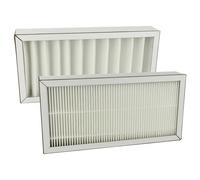vhbw Lot de filtres remplacement pour Pluggit ARFG4F7-150 pour appareil de ventilation - Filtre à air G4 / F7 (2 pcs), Blanc