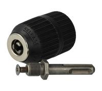 vhbw Mandrin à serrage rapide compatible avec Hitachi H60MR, WH18DBDL, G18DBVL, FDV16VB2 pour perceuse sans fil noir