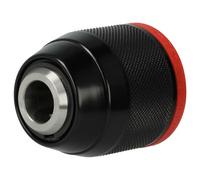 vhbw Mandrin à serrage rapide compatible avec Metabo SBE 760, SBE 650 Impuls, SBEV 1000 pour perceuse sans fil noir / rouge