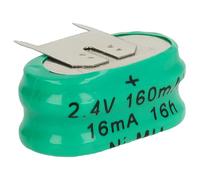 vhbw NiMH pile bouton de remplacement pour type 2/V150H 3 épingles 150mAh | 2,4V convient pour les batteries de modélisme etc.